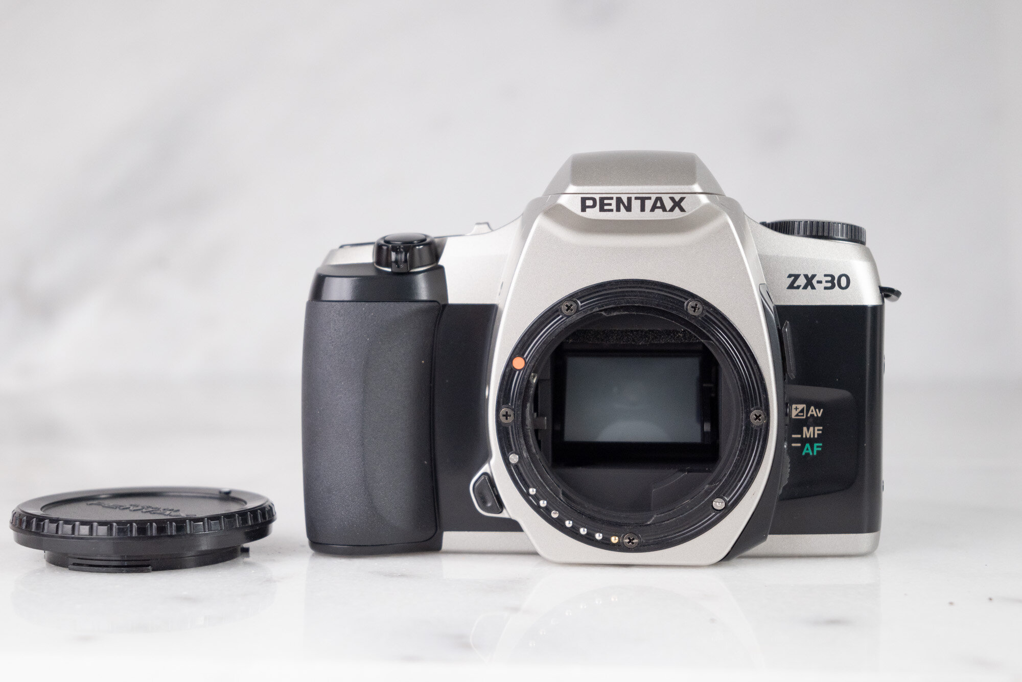 Pentax ZX-30 35mm Film Camera with Body Cap - Fully Functional — F
